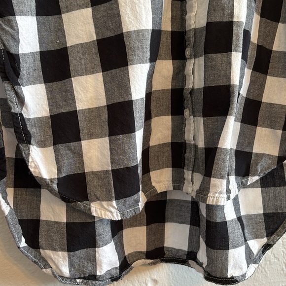 Anthropologie Maeve women’s long sleeve button up buffalo plaid cotton shirt S - Picture 4 of 8